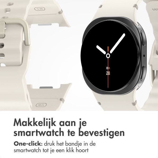 imoshion Wave Siliconenband Samsung Galaxy Watch 8 (40/44mm) / Classic (46mm) - Sterrenlicht