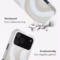 Selencia Vivid Backcover met MagSafe Apple iPhone 17 Pro - Desert Waves Beige