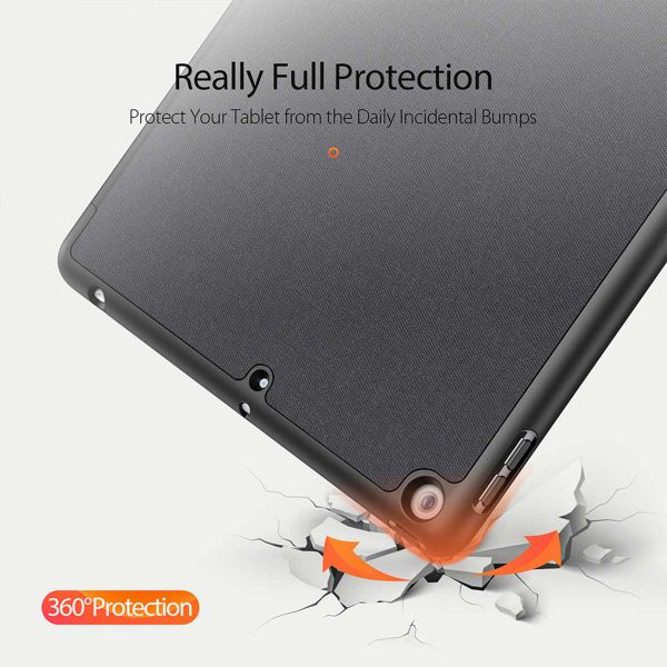 Dux Ducis Domo Bookcase Apple iPad 9 (2021) 10.2 inch / iPad 8 (2020) 10.2 inch / iPad 7 (2019) 10.2 inch - Zwart