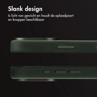 Accezz Vintage Leather Magsafe Backcover Apple iPhone 16 Pro - Smokey Green