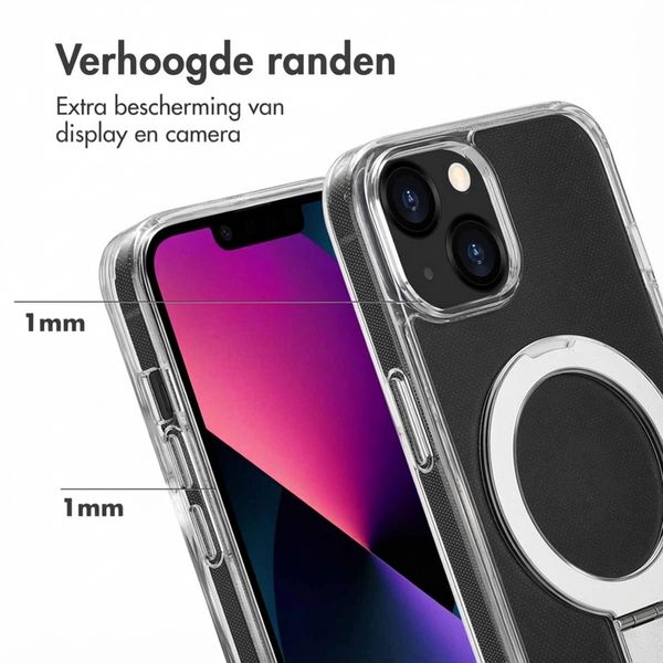 Accezz Ring Stand Backcover met MagSafe Apple iPhone 13 - Transparant