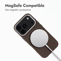 Accezz Mesh Back Cover with MagSafe Apple iPhone 17 Pro - Brown