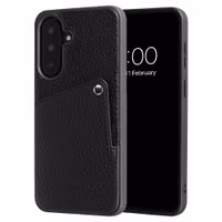 Selencia Riva Backcover met Pashouder Samsung Galaxy A37 (5G) - Zwart