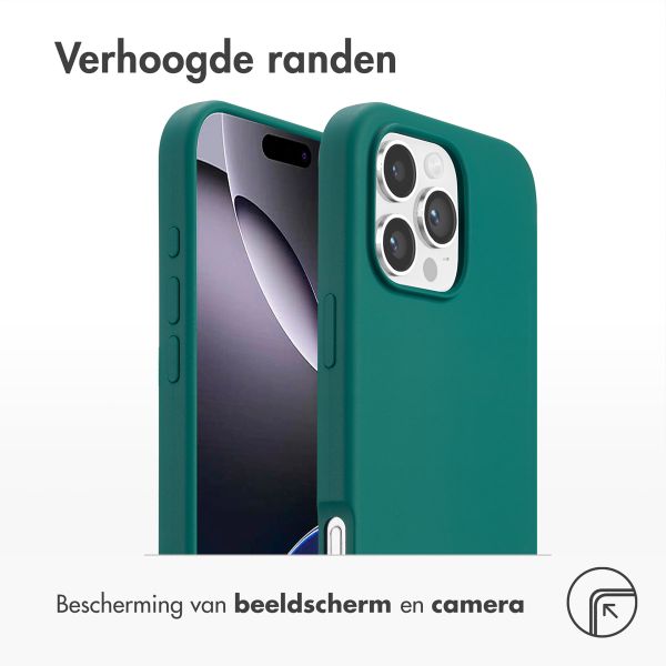 Accezz Liquid Silicone Backcover met MagSafe iPhone 16 Pro Max - Forest Green