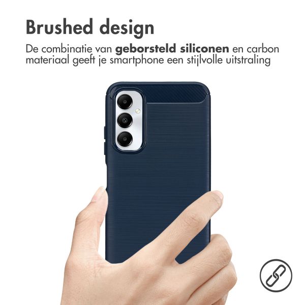 imoshion Brushed Backcover Samsung Galaxy A05s - Donkerblauw