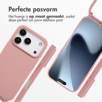 imoshion Siliconen hoesje met koord Apple iPhone 17 Pro - Sand Pink