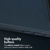 Accezz Leather Back Cover with MagSafe Apple iPhone Air - Nightfall Blue
