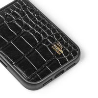 iDeal of Sweden Vegan Leather MagSafe Backcover Apple iPhone 17 Pro Max - Black Croco