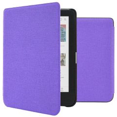 imoshion Canvas Sleepcover Bookcase Kobo Clara Colour / BW - Paars