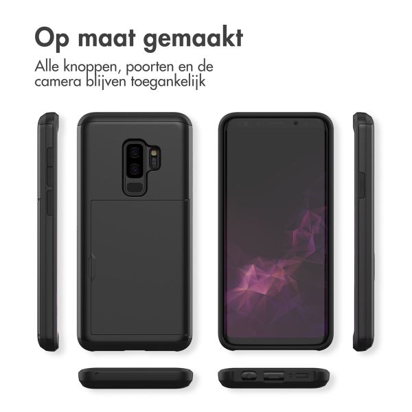 imoshion Backcover met pasjeshouder Samsung Galaxy S9 Plus - Zwart