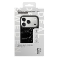 iDeal of Sweden Vegan Leather MagSafe Backcover Apple iPhone 18 Pro Max / 17 Pro Max - Black Croco