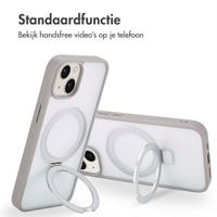 Accezz Ring Stand Backcover met MagSafe Apple iPhone 14 - Grijs