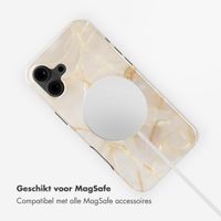 Selencia Vivid Tough Backcover met MagSafe Apple iPhone 16 - Golden Beige Marble