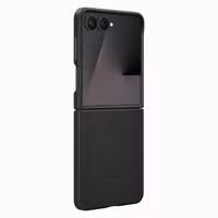 Samsung Originele KindSuit Vegan Leather Case Samsung Galaxy Z Flip 7 - Black