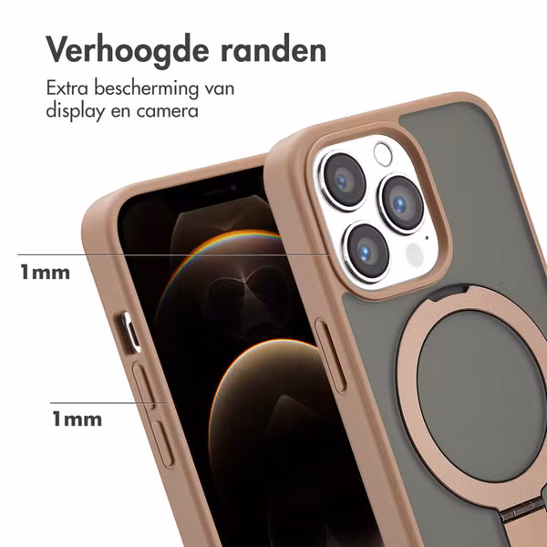 Accezz Ring Stand Backcover met MagSafe Apple iPhone 13 Pro - Bruin