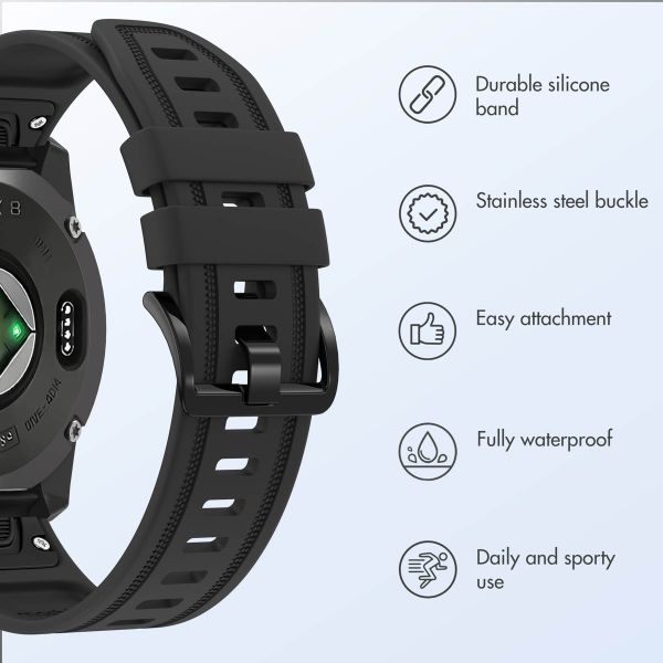 imoshion QuickFit® Line Silicone Band - Garmin QuickFit® 20 mm attachment - Black