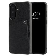 Selencia Riva Backcover met Pashouder Samsung Galaxy A37 (5G) - Zwart
