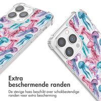 imoshion Design hoesje met koord iPhone 13 Pro Max - Jellyfish Watercolor