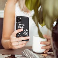 imoshion Design hoesje Huawei P30 Lite - Line Art Woman White