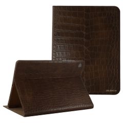 Selencia Croco bookcase Samsung Galaxy Tab A11 Plus / A9 Plus - Choco Brown
