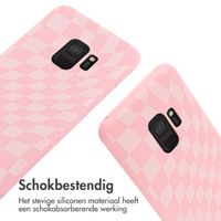 imoshion Siliconen design hoesje met koord Samsung Galaxy S9 - Retro Pink