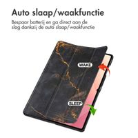 imoshion Design Trifold Bookcase Samsung Galaxy Tab S11 Ultra - Black Marble