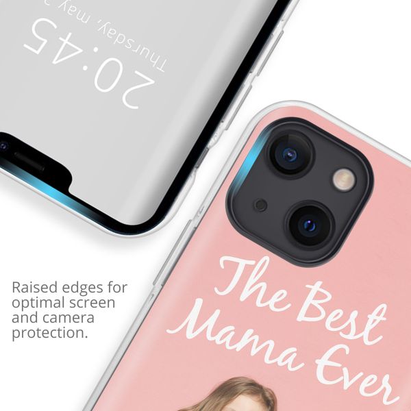 Ontwerp je eigen Apple iPhone 13 Mini gel hoesje - Transparant