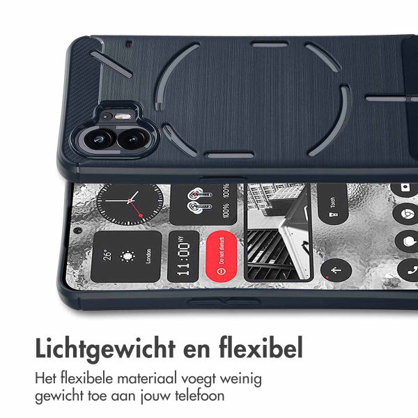 imoshion Brushed Backcover Nothing Phone (2) - Donkerblauw