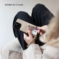 Selencia Nova Phone Case with Cord and Card Holder Apple iPhone 17 Pro - Beige
