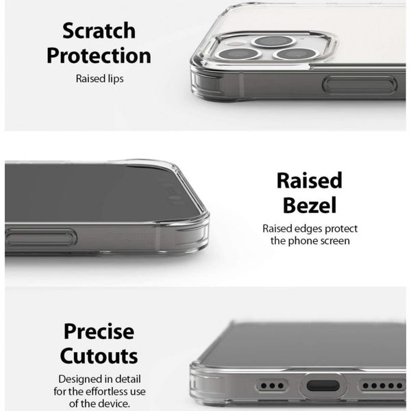 Ringke Fusion Backcover iPhone 12 (Pro) - Transparant