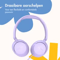 imoshion Kinderkoptelefoon met Draad - AUX kabel - Decibelbegrenzer - Lavender Lilac