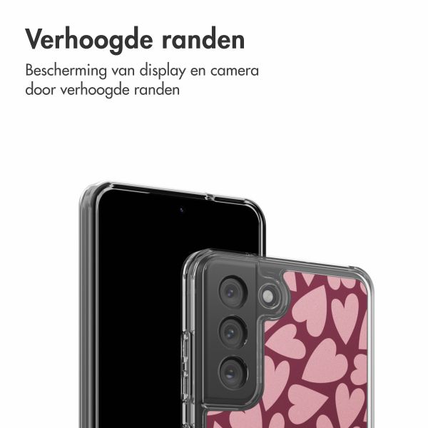 imoshion Design hoesje Samsung Galaxy S21 FE - Hearty Blush