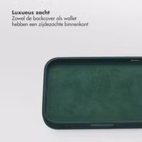 Selencia Olyn Uitneembare Bookcase met MagSafe Apple iPhone 16 Pro - Groen