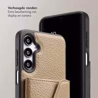 Selencia Sera Telefoonhoes met Koord en Envelop Pashouder Samsung Galaxy A16 - Beige