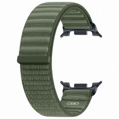 Samsung Originele Fabric Band Samsung Galaxy Watch 9 (40/44mm) / Watch 8 (40/44mm) / Classic (46mm) - Maat S/M - Olive