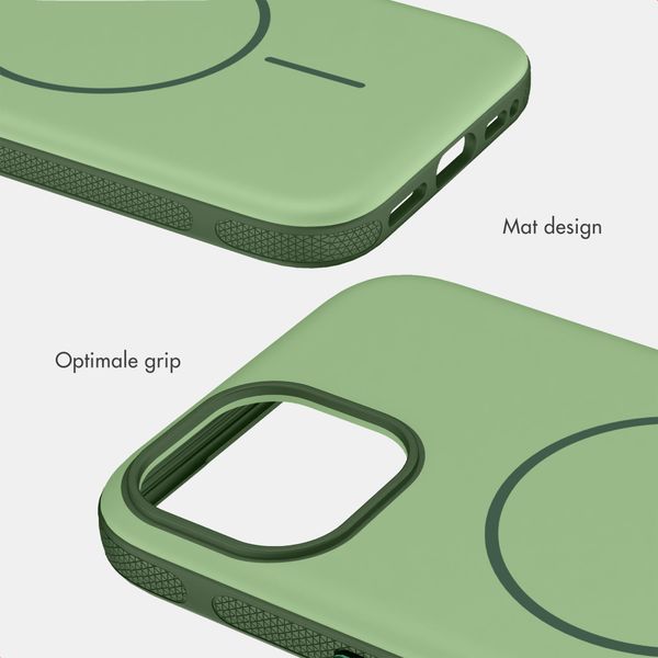 imoshion Color Backcover met Thin MagSafe Ring Apple iPhone 15 - Donkergroen