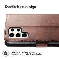 imoshion Luxe Bookcase Samsung Galaxy S23 Ultra - Donkerbruin