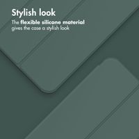Accezz Smart Silicone Book Case Apple iPad Air 11 inch (2026) M4 / (2025) M3 / (2024) M2 / Air 5 (2022) / Air 4 (2020) - Dark Green