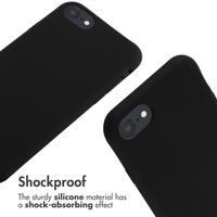 imoshion Silicone Case with Strap Apple iPhone SE (2022 / 2020) / 8 / 7 - Black