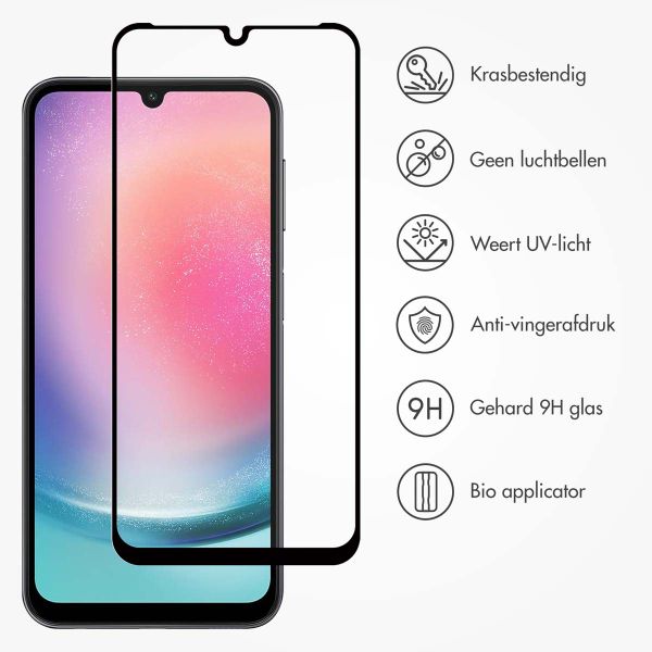 Accezz Gehard Glas Full Cover Screenprotector met applicator Samsung Galaxy A25 (5G)