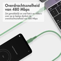 imoshion Braided USB-C naar USB-C kabel - 1 meter - Groen