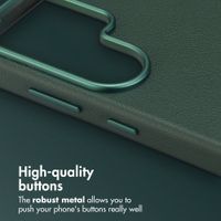 Accezz Leather Back Cover with MagSafe Samsung Galaxy S26 Ultra - Cedar Green