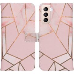 imoshion Design Softcase Bookcase Samsung Galaxy S21 Plus - Pink Graphic