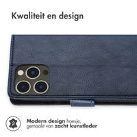 imoshion Luxe Bookcase iPhone 14 Pro - Donkerblauw