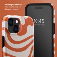 Selencia Vivid Tough Backcover iPhone 15  - Dream Swirl Orange