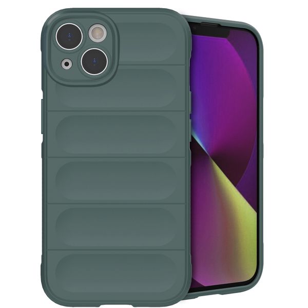 imoshion EasyGrip Backcover Apple iPhone 14 - Donkergroen