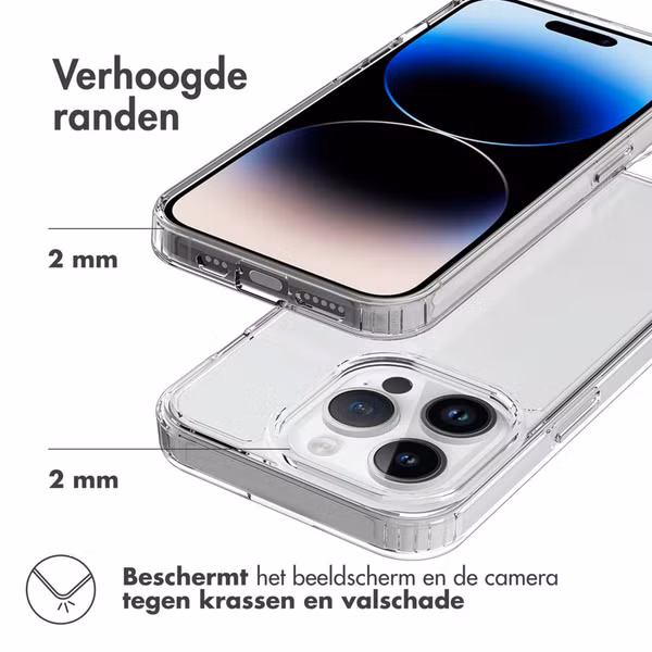 Accezz Xtreme Impact Backcover Apple iPhone 15 Pro - Transparant