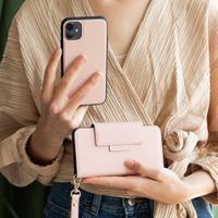 Selencia 2-in-1 Uitneembare Vegan Lederen Bookcase iPhone 13 Pro - Roze