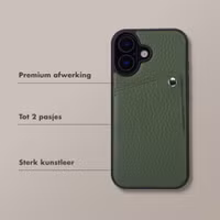 Selencia Riva Backcover met Pashouder Apple iPhone 17 - Sage Green