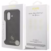 Guess 4G Metal Logo Backcover MagSafe Apple iPhone 17 - Zwart